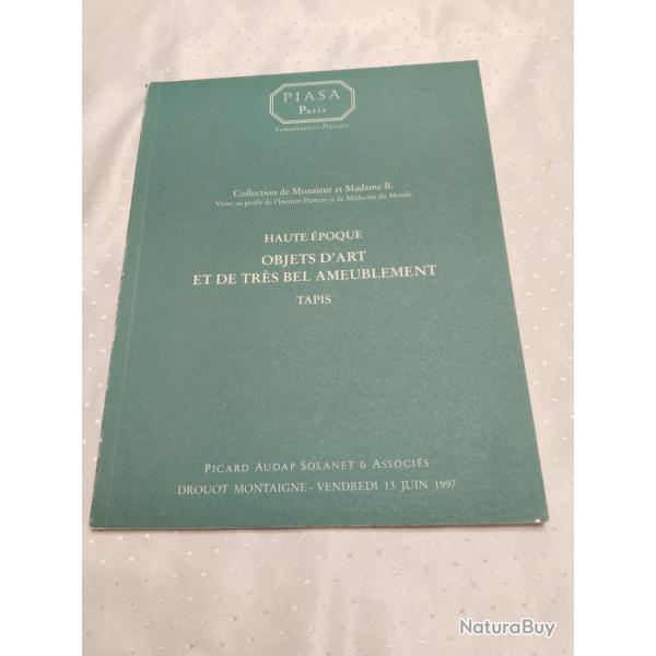 Catalogue salle des ventes Piasa Paris Drouot Montaigne du 13 juin 1997