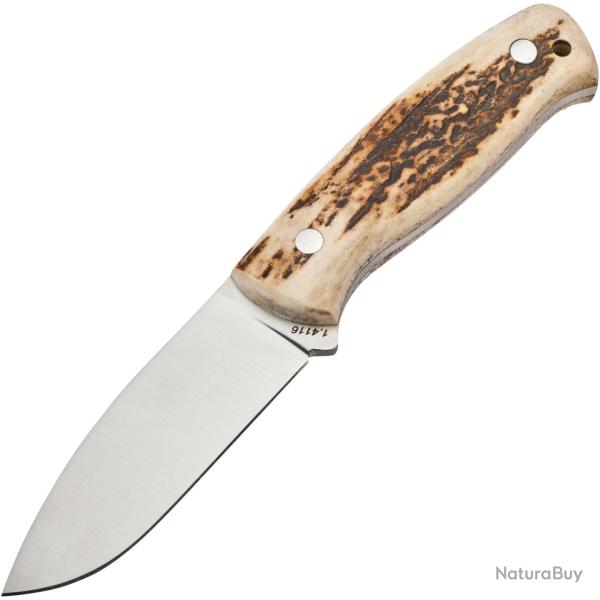 Couteau de chasse Lupus en bois de cerf
