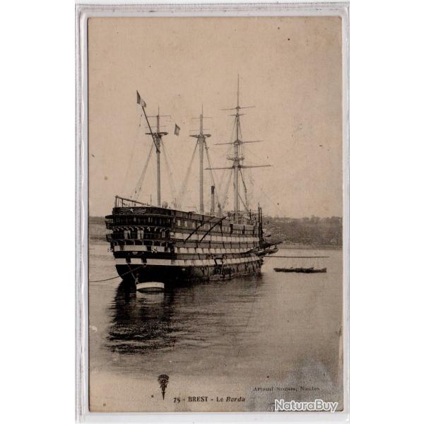 CPA -Marine de Guerre -  BREST " Le BORDA " �cole navale N�1141