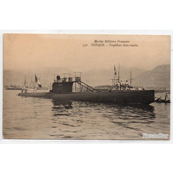 CPA -Marine de Guerre -  " TOPAZE " Torpilleur  Sous-Marin N�1550