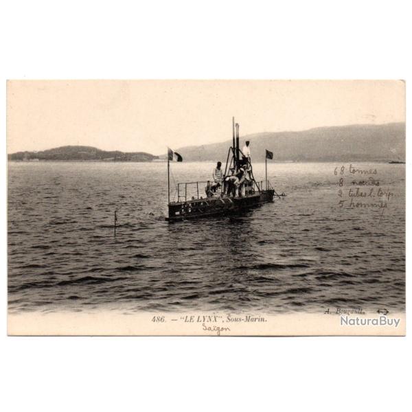 CPA -Marine de Guerre - " LE LYNX "  Sous-Marin  N�1144