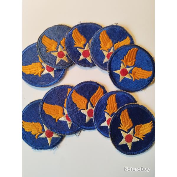 Lot de 10 Patches US Air Force WW2 100% ORIGINAUX