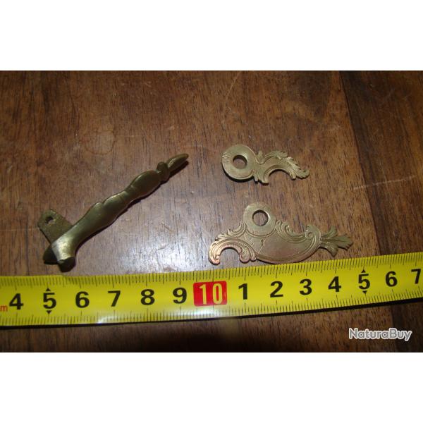 CONTRE PLATINE BRONZE POUR PISTOLET SILEX