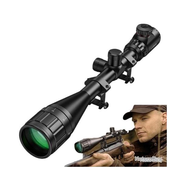 Lunette de Vise MidTen 6-24x50 AOE Rticule Rouge/Vert Parallaxe Rglable Antichoc/tanche