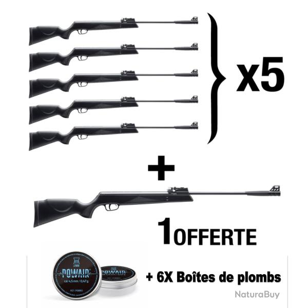 --- VENTE EN GROS --- MEGA PROMO PACK CARABINES SR1000X C4.5 19.9J X6 + 6 boites de plombs