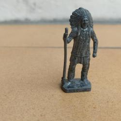 FIGURINE KINDER METAL WESTERN COWBOY INDIEN RED CLOUD