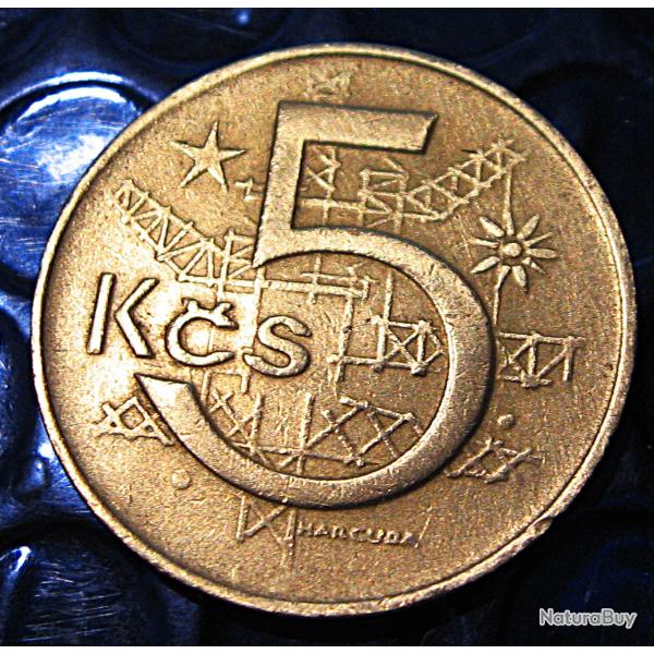 TCHECOSLOVAQUIE piece de 5 korun 1969 ttb