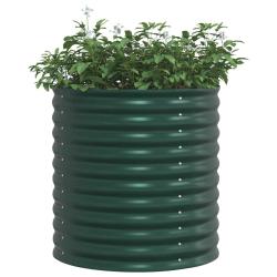 Jardin Lit de Jardin Vert 80x80x81 cm Acier Galvanis&eacute;