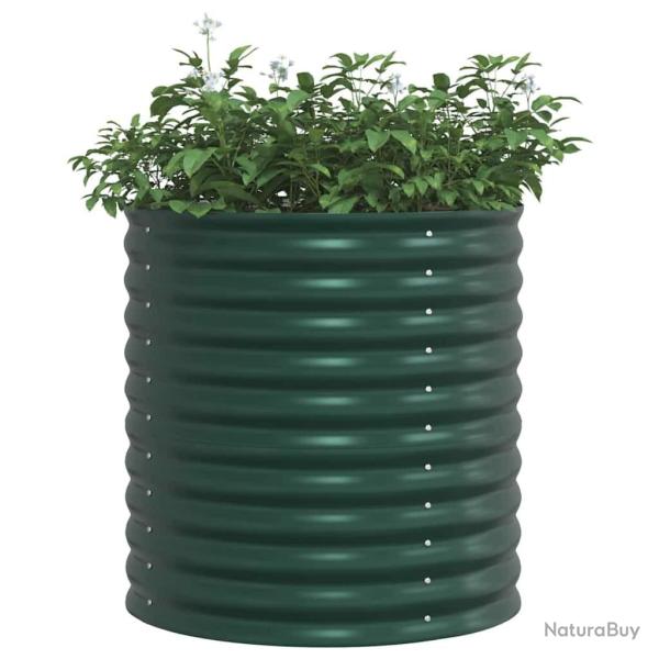 Jardin Lit de Jardin Vert 80x80x81 cm Acier Galvanis�