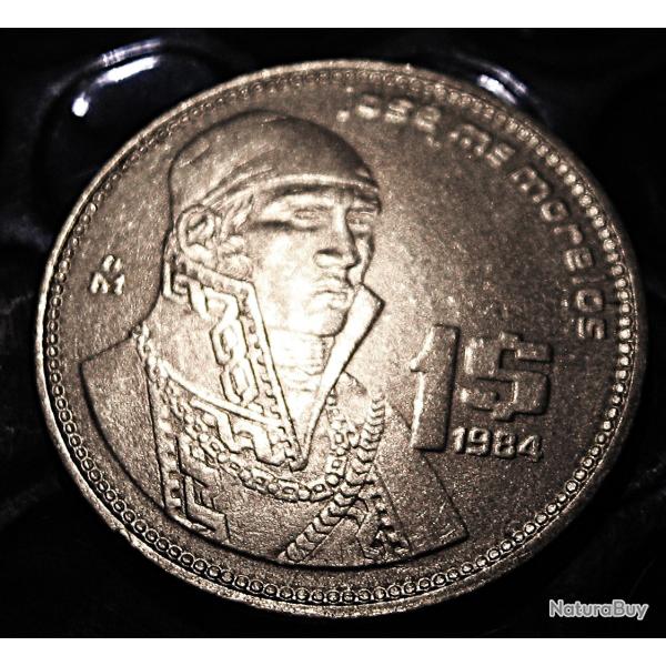 mexico piece de 1 peso 1984 ttb diametre 24,4 mm