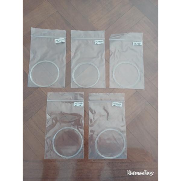 Lot de 5 bas de lignes coniques p�che � la mouche