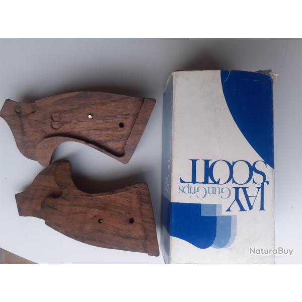 Poigne  bois pour  revolver Smith Wesson