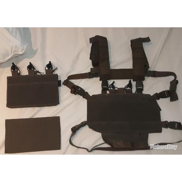 Chest rig modulable vert fonc TBE