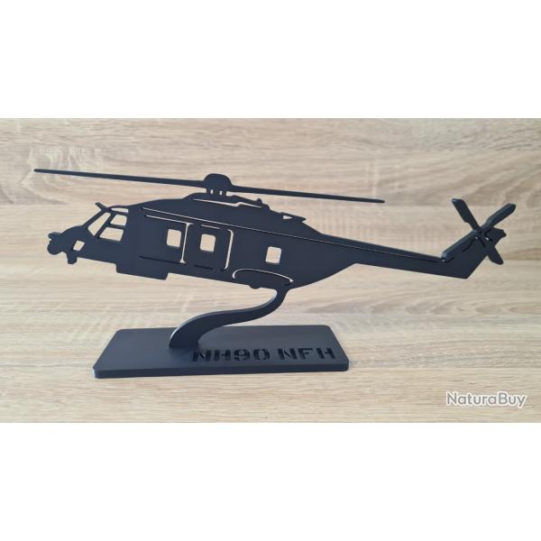 Silhouette / maquette decorative hlicoptre NH90 NFH de la marine / impression 3D