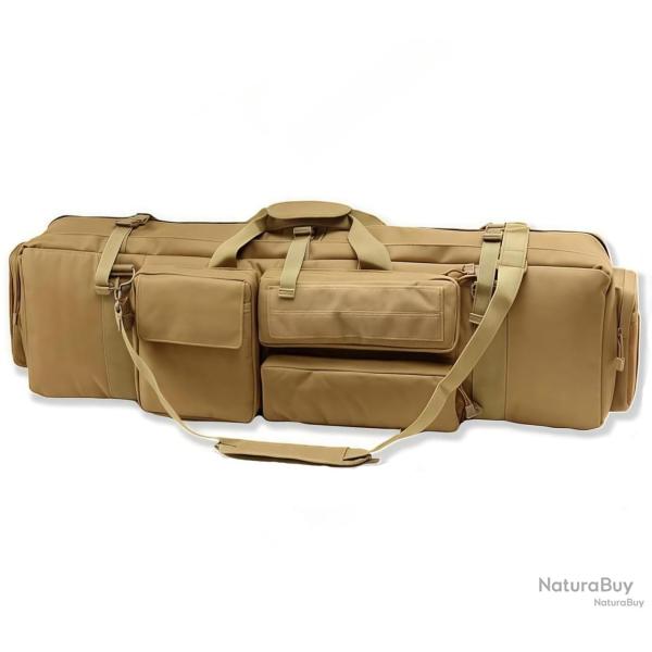 �TUI TACTIQUE POUR ARMES LONGUES + ARMES DE POING ET ACCESSOIRES - KAKI - LIVRAISON GRATUITE