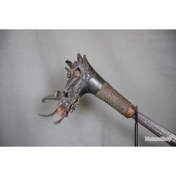 Sabre dit mandau des populations Dayak - Iles de Borno, 1re moiti 20me sicle