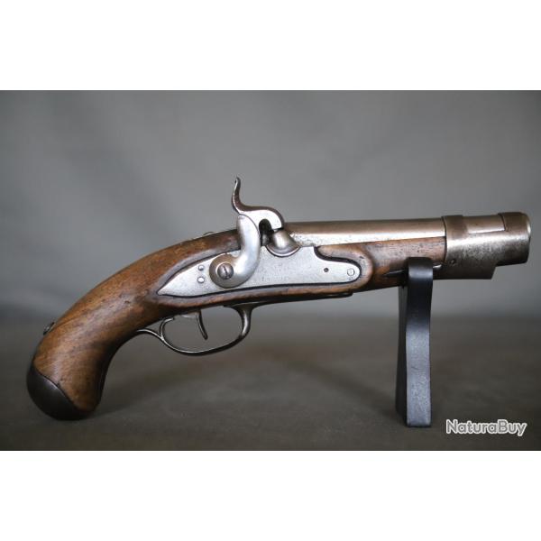 Pistolet de gendarmerie modle An IX en version civile - France, dbut 19me sicle