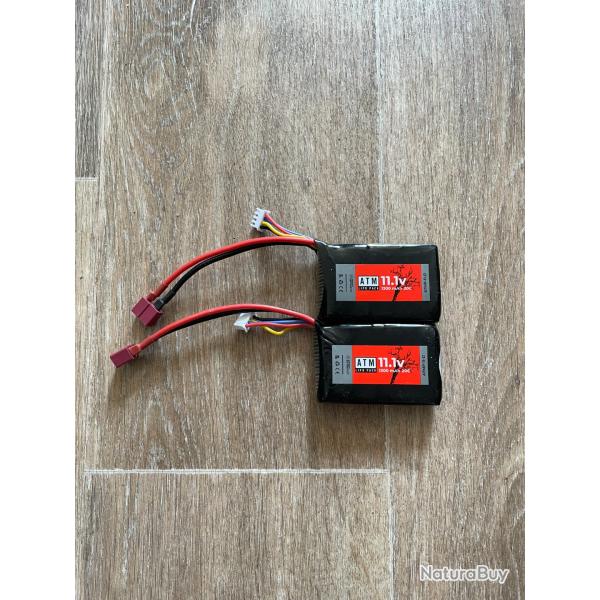 Lot de 2 batteries 11.1 ATM T-Dean