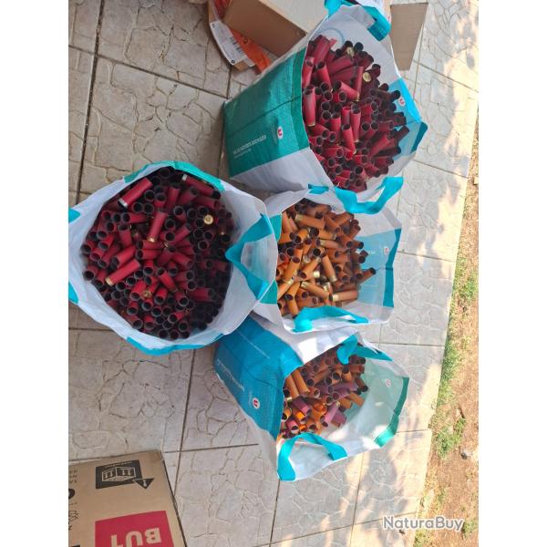 Douille cartouches calibre 12 Lot 100