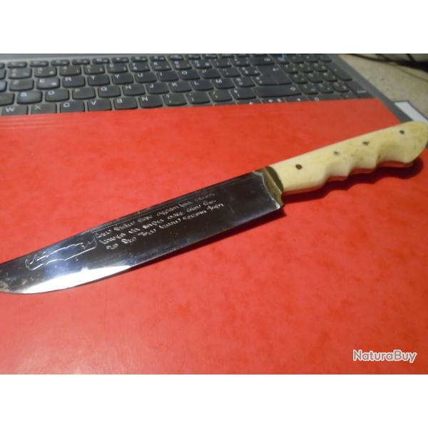 COUTEAU CRETOIS MILIEU 20) SIECLE EN ETAT PLUS QUE SUPERBE