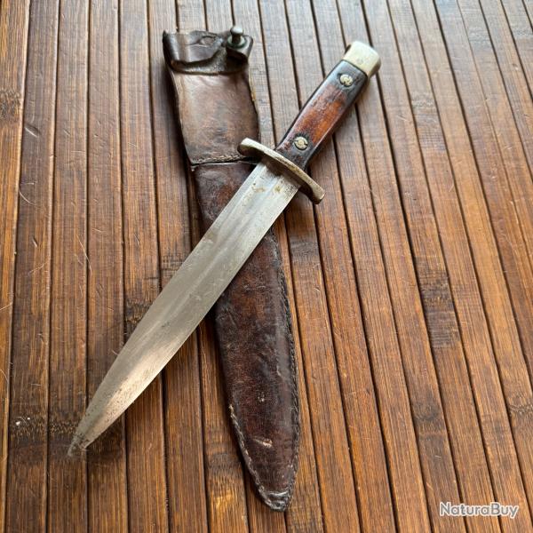 COUTEAU ARTISANAL DE COMBAT - DE TRANCH�E WW2