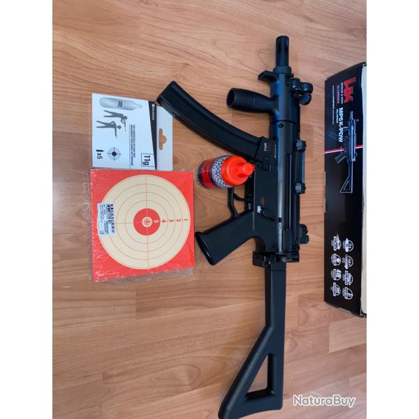 Pistolet mitrailleur HK MP5 UMAREX 4.5 bbs