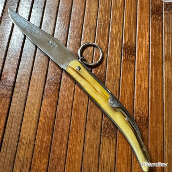 COUTEAU  PALME VINTAGE FRANCE ANNE 20 ARTISANALE PAR SAUVAGNAT GRIMAUD