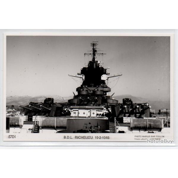 CPA -  MARINE DE GUERRE - B.D.L.RICHELIEU 19-2-1946 N�1202