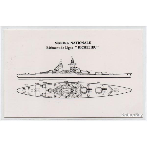 CPA - MARINE NATIONALE  - B�timent de ligne " RICHELIEU " N�1205