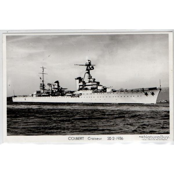 CPA - MARINE DE GUERRE - COLBERT Croiseur 20-2-1936  N�1210
