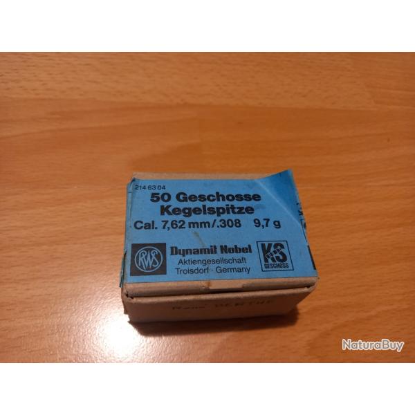 ogives cal 7.62 RWS KS