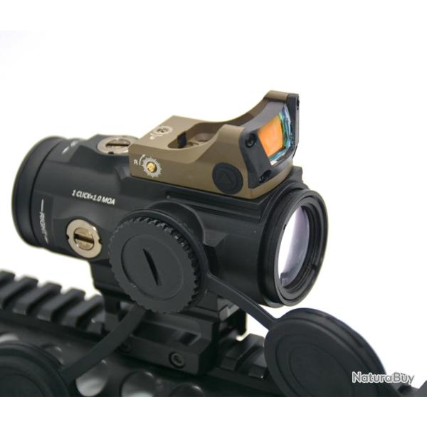 Viseur Point Rouge Tactique M1 Mini Red Dot 3 MOA 5X Rticule Rouge/Vert Airsoft Chasse Tir Kaki