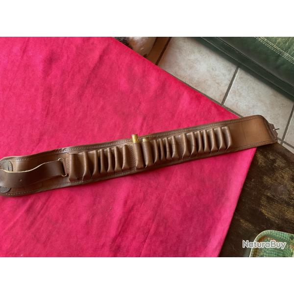 Cartouchi�re en cuir et vynil pour calibres 410 et 14 mm, pas de prix de r�serve