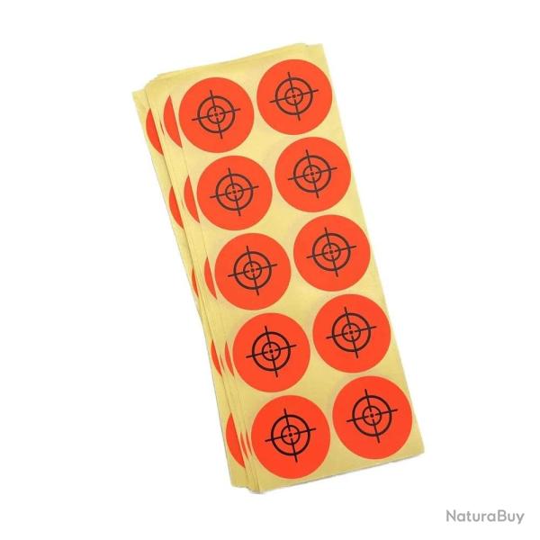 Cibles autocollantes 250 pcs Target Cam�l�on - Orange