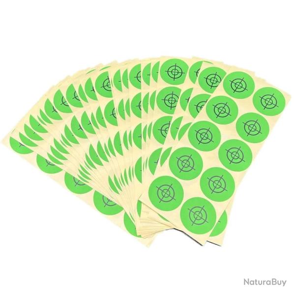 Cibles autocollantes 250 pcs Target Cam�l�on - Vert clair