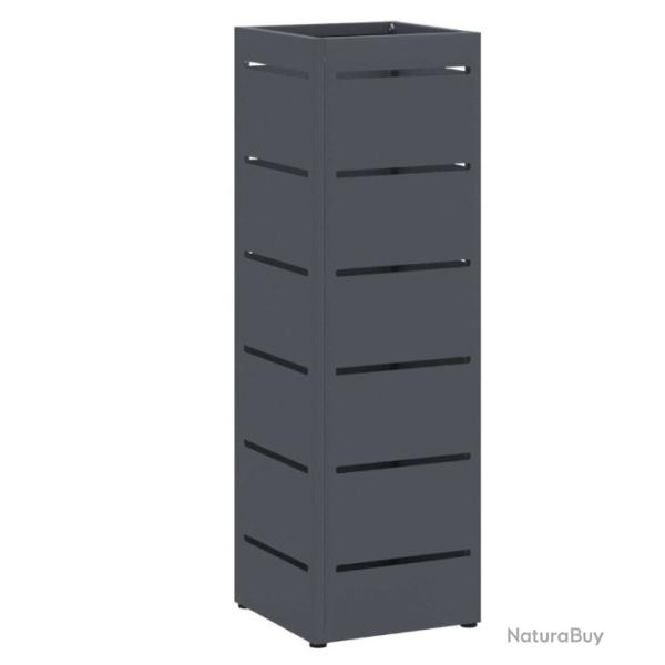 Porte-parapluie Anthracite 15,5 x 15,5 x 49 cm Acier pratique design polyvalent rangement d�coration