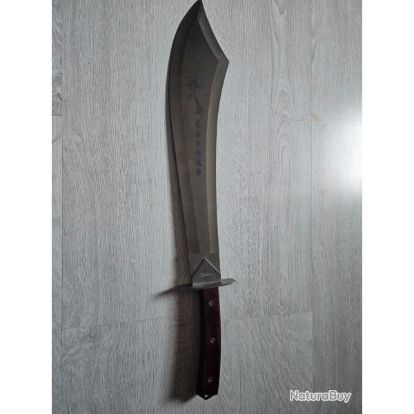 Machette dragon avec tui ceinture en nylon