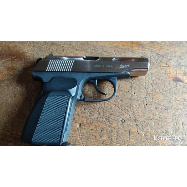 Rare pistolet CO2 Baikal Makarov MP-654k GEN1 culasse nickel�e