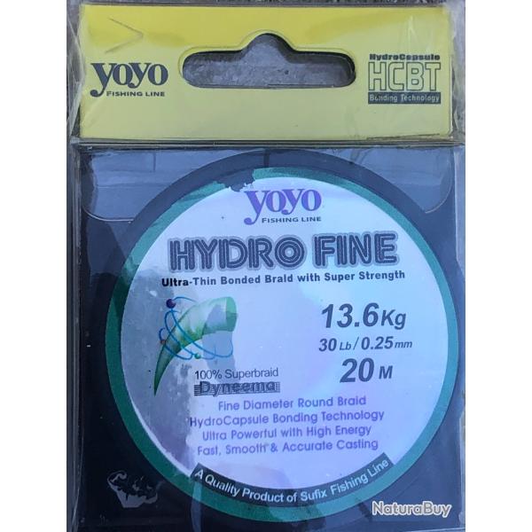 FIL DE PECHE TEXTILE TRESSE VERT 0,25/13,6 Kg