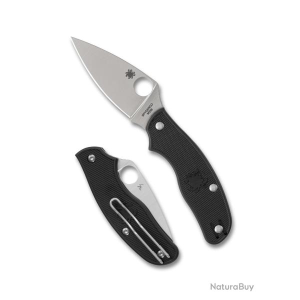 Couteau Spyderco Metropolitan Lightweight Lame Satin�e M398 Manche FRN Noir Italy SC213PBK