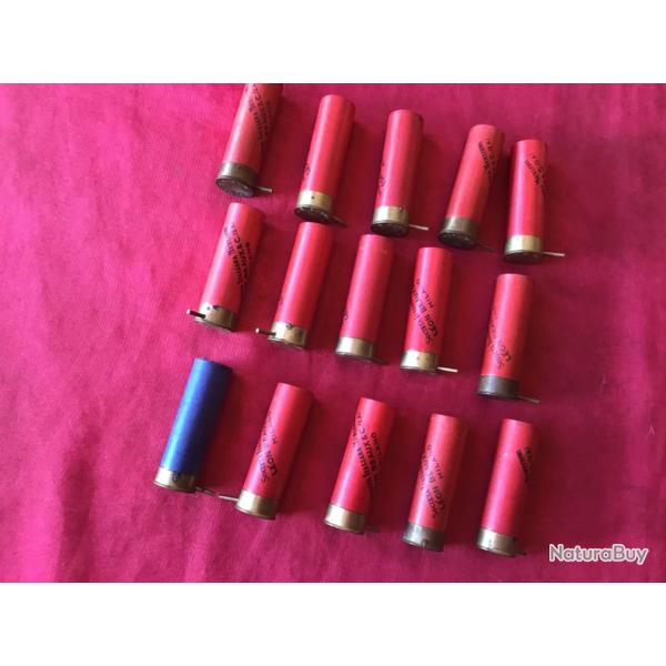 Lot de quinze cartouches  broches en calibre 16, pas de prix de rserve