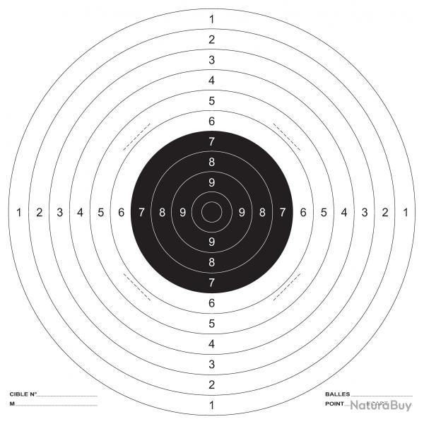 x100 cibles Umarex 51x52cm C50