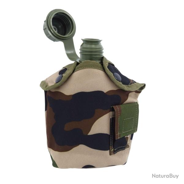 Gourde US militaire 1 L + Housse camo CE