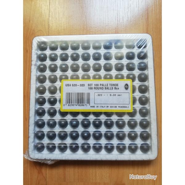 Balles rondes  PEDERSOLI Cal.32 (323) x100