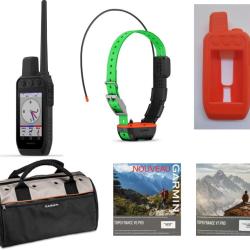 Garmin pack Alpha 300F avec collier TT25F + coque silicone + verre tremp&eacute; + sac + carte topographiqu
