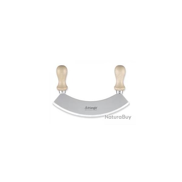 Hachoir beroir TRIANGLE, lame 18 cm, poignes htre, inox.