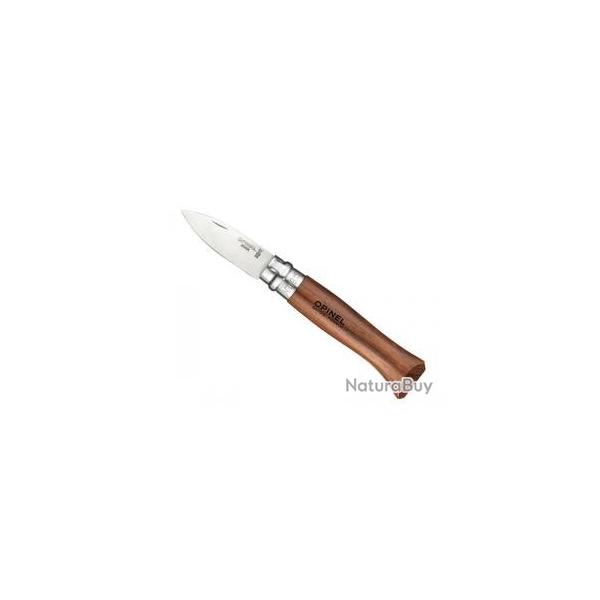 Couteau hutres fermant OPINEL n9VRI, lame inox, manche bubinga.
