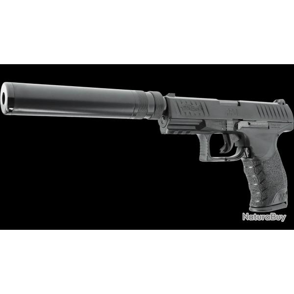 Pistolet airsoft Walther PPQ NAVY KIT spring 0,5j + silencieux