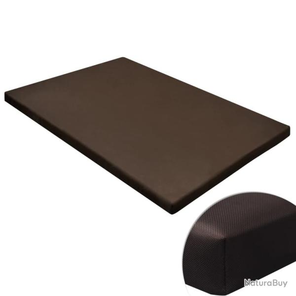 Tapis pour chien plat et carr� marron M