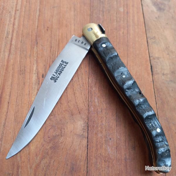 Grand et Rare Couteau LAGUIOLE L ABEILLE  Manche en Corne d ANTILOPE